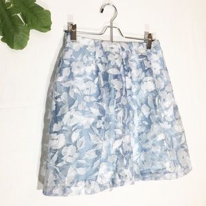 Worthington | Floral Pleated Skirt